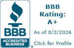 BBB Accredited Business, A+ rating — click for profile