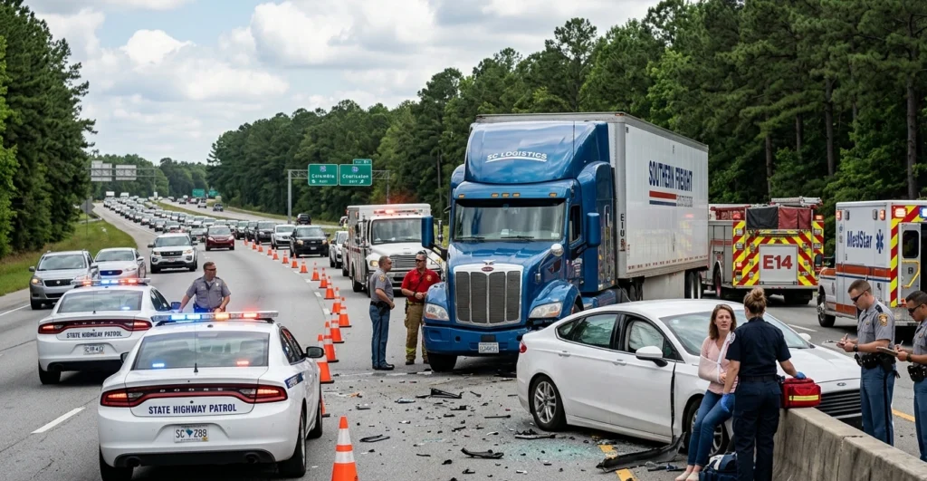 18 wheeler accident claim south carolina . Step-by-step guide for filing an 18-wheeler accident claim in South Carolina after a truck crash
