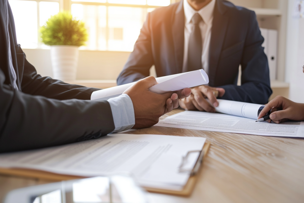 18 wheeler accident lawyer south carolina reviewing truck crash case with injured client